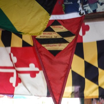 We signed the Annapolis Yacht Club burgee with boat names